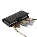 Chain Bag Coin Bag Crossbody Long Mini Shoulder Phone Bag(Black)