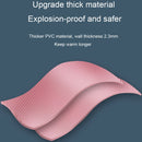 Large Explosion-proof Water-injected PVC Warm Water Bag, Spec: 1000ml (Light Pink)