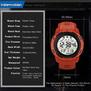 SYNOKE 9811 Luminous Large Screen Outdoor Running Student Watch(Green)