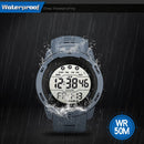 SYNOKE 9811 Luminous Large Screen Outdoor Running Student Watch(Black)