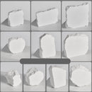 Irregular Plaster Jewelry Ornaments Photography Props, Size: 4.8cm Large A
