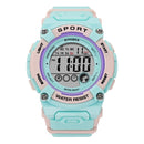 SYNOKE 9810 Multifunctional Luminous Waterproof Student Sports Watch(Lake Green)