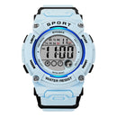 SYNOKE 9810 Multifunctional Luminous Waterproof Student Sports Watch(Smog Blue)