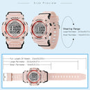 SYNOKE 9810 Multifunctional Luminous Waterproof Student Sports Watch(Black)