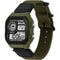 SYNOKE 9619C Nylon Canvas Strap Three-Ring Buckle Vintage Electronic Luminous Watch(Green)