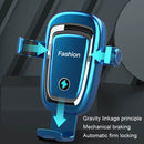S19 15W Gravity Car Phone Wireless Charging Stand(Blue)