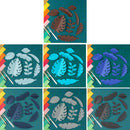 Paper-cut Leaf Ornaments Photography Props(Light Blue)