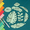 Paper-cut Leaf Ornaments Photography Props(Orange Red)