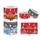 10 PCS Christmas Stickers Child Toys Holiday Cartoon Tabel, Size: 25x75mm(K-232)