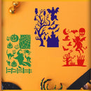 Halloween Hollow Auxiliary Painting Wall Painting Template For Children