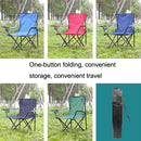 Casual Picnic Sketching Handrest Backrest Fishing Portable Beach Chair(Red)