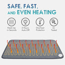 Electric Heating Blanket Heating Physiotherapy Pad Warm Waist Belly Pad with Buckle 50 x 100cm(EU Plug)
