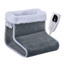 Plug-in High-top Electric Foot Warmer Heated Foot Warmer Boots UK Plug 240V(Dark Gray)