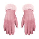 WST-01 Fleece Warm Gloves Autumn and Winter Touchscreen Cycling Gloves(Pink)