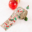 2 PCS 5m x 6cm Christmas Imitation Hemp Ribbon Gift Decoration Ribbon(A Socks)