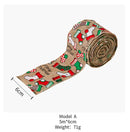 2 PCS 5m x 6cm Christmas Imitation Hemp Ribbon Gift Decoration Ribbon(D-Christmas Tree)