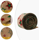 2 PCS 5m x 6cm Christmas Imitation Hemp Ribbon Gift Decoration Ribbon(D-Christmas Tree)