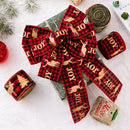 2 PCS 5m x 6cm Christmas Imitation Hemp Ribbon Gift Decoration Ribbon(A Socks)