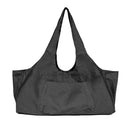 Canvas Breathable Yoga Bag Duffel Bag Fitness Clothing Travel Bag(Black)
