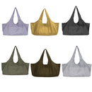 Canvas Breathable Yoga Bag Duffel Bag Fitness Clothing Travel Bag(Gray)