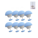 8 PCS Non-marking One-touch Unlocking Mushroom-shaped Quilt Fixer Blue+Cloth Needle