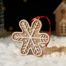 RRW130 Christmas Decorative Christmas Tree Resin Pendant Party Decorations(Snow)