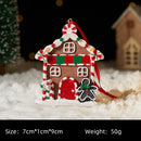 RRW130 Christmas Decorative Christmas Tree Resin Pendant Party Decorations(Gingerbread House)