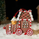 RRW130 Christmas Decorative Christmas Tree Resin Pendant Party Decorations(Gingerbread Car)
