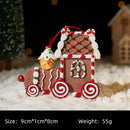 RRW130 Christmas Decorative Christmas Tree Resin Pendant Party Decorations(Gingerbread Car)