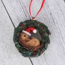 RRW130 Christmas Decorative Christmas Tree Resin Pendant Party Decorations(Hedgehog)