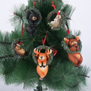 RRW130 Christmas Decorative Christmas Tree Resin Pendant Party Decorations(Reindeer B)