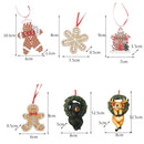 RRW130 Christmas Decorative Christmas Tree Resin Pendant Party Decorations(Gingerbread Car)