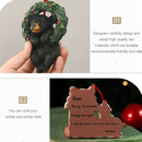 RRW130 Christmas Decorative Christmas Tree Resin Pendant Party Decorations(Snow)