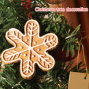RRW130 Christmas Decorative Christmas Tree Resin Pendant Party Decorations(Gingerbread Car)