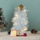 Net Yarn Luminous Christmas Tree Kindergarten Educational Toys, Style: Warm Light (Blue)
