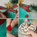 Net Yarn Luminous Christmas Tree Kindergarten Educational Toys, Style: Warm Light (Blue)