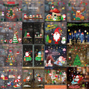 2PCS HY012 Christmas Window Dressing Electrostatic Window Stickers