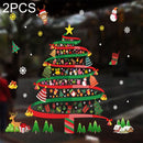 2PCS HY44 Christmas Window Dressing Electrostatic Window Stickers