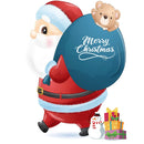 2PCS HY93 Christmas Window Dressing Electrostatic Window Stickers
