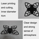 2PCS Halloween Iron Art Folding Candlestick Layout Ornaments(Bat)