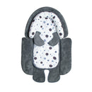Winter and Summer Baby Stroller Pad Neck Protector Removable Sleeping Pad(Deep Gray)