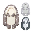 Winter and Summer Baby Stroller Pad Neck Protector Removable Sleeping Pad(Coffee)