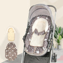 Winter and Summer Baby Stroller Pad Neck Protector Removable Sleeping Pad(Coffee)
