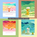 3D Double-Sided Matte Photography Background Paper(Fresh Makeup Bath)