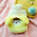 Cartoon Plush Insert Hand Water-Filled Hot Water Bag(Yellow)