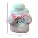 Cartoon Plush Insert Hand Water-Filled Hot Water Bag(Brown)