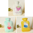 Cartoon Velvet Cover Thickened Explosion-Proof PVC Water-Filled Hot Water Bag, Color: 2000ML Milky White