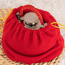 20cm One-piece Cover 304 Stainless Steel Soup Pouch Hand Warmer Hot Water Bottle