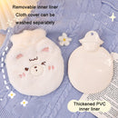 Cute Cartoon Plush Hot Water Bags Large Capacity Hand Warmers(Beige)