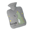 PVC Water Injection Hot Water Bag Cloth Hand Warmer, Capacity:500ml (Gray)